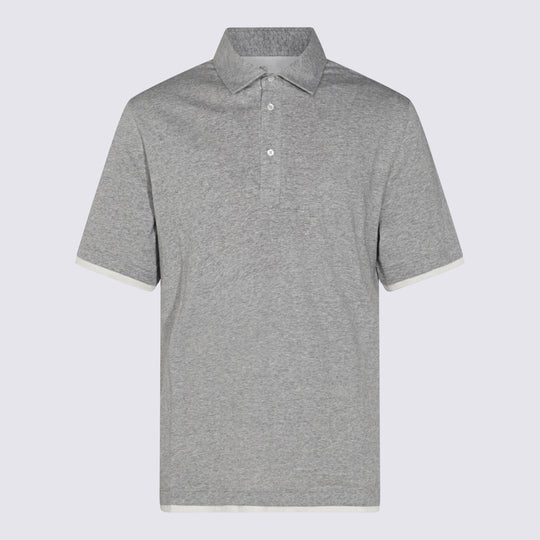 T-Shirts And Polos Grigio Medio+Off White