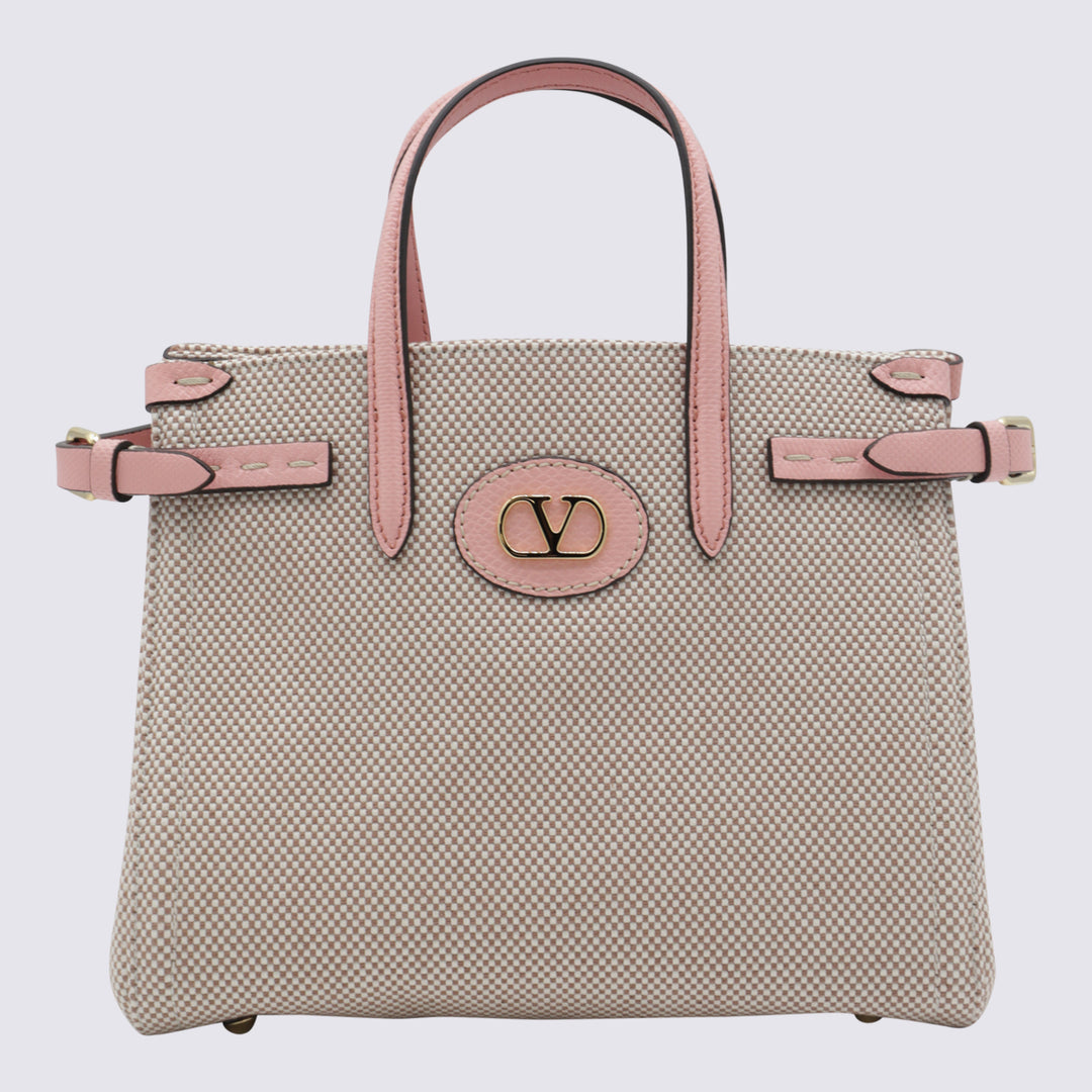Valentino Garavani Bags - NATURALE-TOBACCO/PEACH ROSE | 846e31436afa4a88ec3da9b3ad87ebde3df64a95