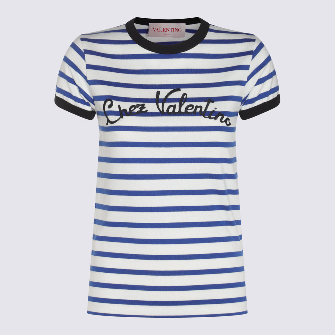 Valentino T-shirts and Polos - AVORIO/BLU | 886cbef2ff2491cee6017b1dd9caea375b27d15d