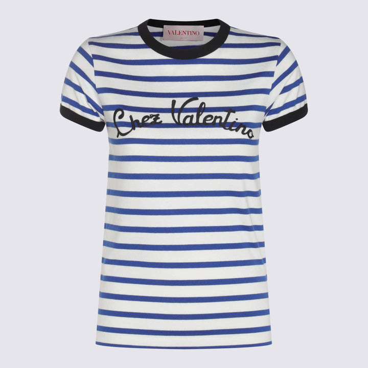 Valentino T-shirts and Polos - AVORIO/BLU | 886cbef2ff2491cee6017b1dd9caea375b27d15d