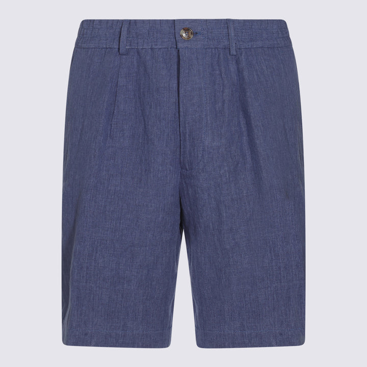 Brunello Cucinelli Shorts - Blue and green | 44a57d5d89f4af7ea60438a65f824b75aaf797ea