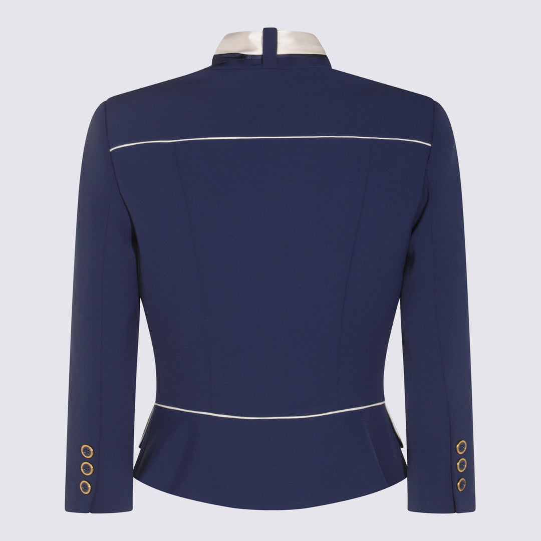 Elisabetta Franchi Jackets - Blue and green | 031d74dcc06f57336f09efcb4ac7b4e59f9f930d