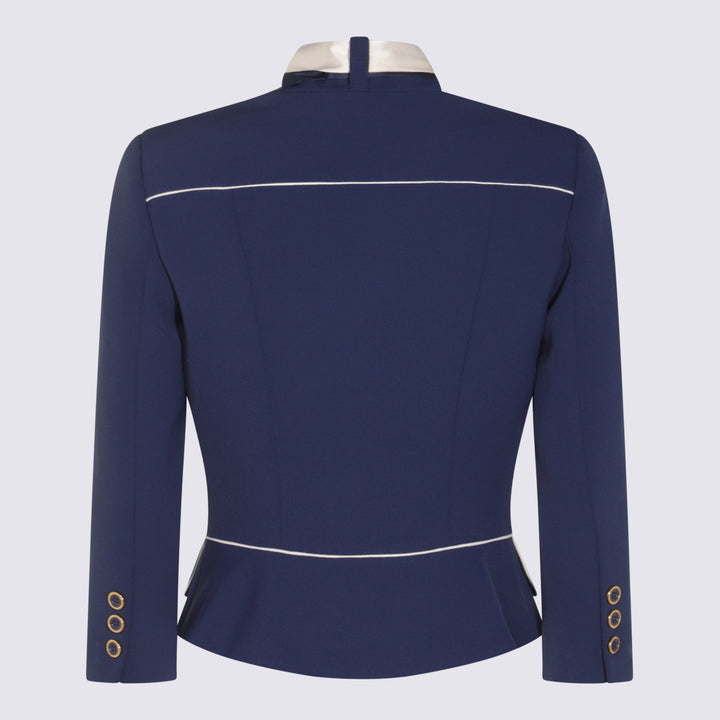 Elisabetta Franchi Jackets - Blue and green | 031d74dcc06f57336f09efcb4ac7b4e59f9f930d