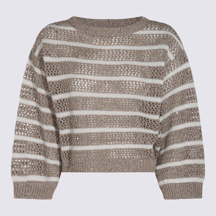 Brunello Cucinelli Sweaters - BEIGE FREDDO | 08bec87e9b9a4bd34c4fb56eb770613a5ca88e37