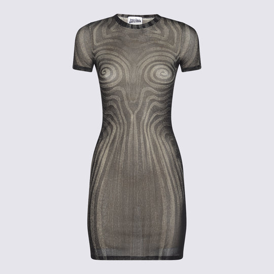 Dresses Black/Grey/Ecru