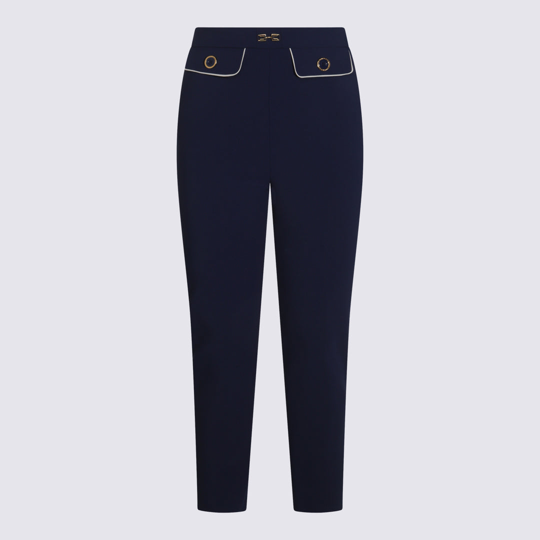 Elisabetta Franchi Trousers - Blue and green | 5d736fce168e8437d6fa5962fffe4c1bebdafda6