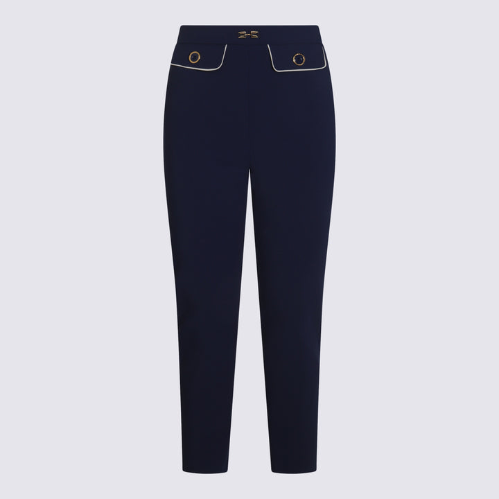 Elisabetta Franchi Trousers - Blue and green | 5d736fce168e8437d6fa5962fffe4c1bebdafda6