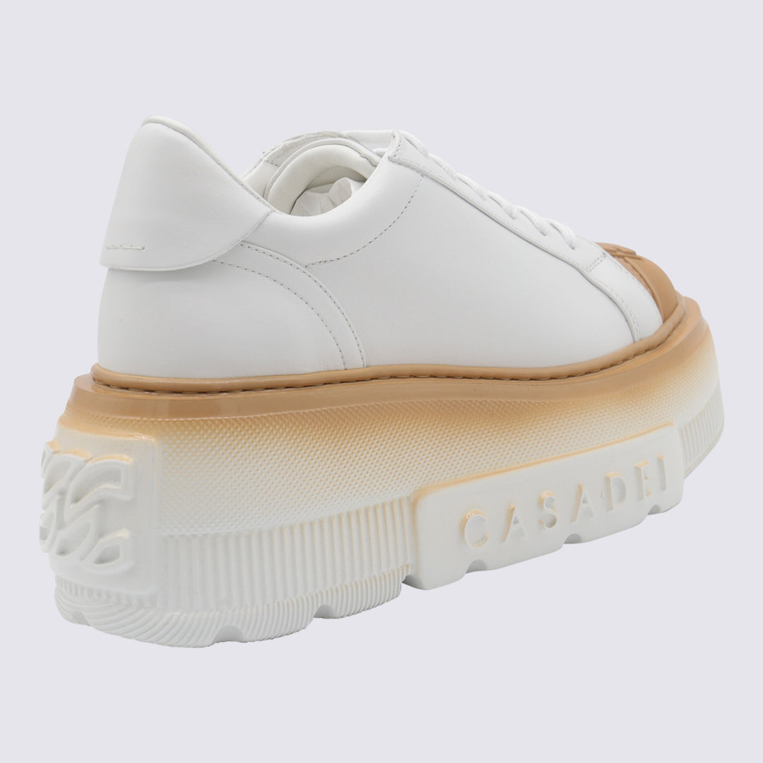 Casadei Sneakers - BIANCO/NOCCIOLA | 85c0a018f7a0dd9b92c6489ce600063f340010a7