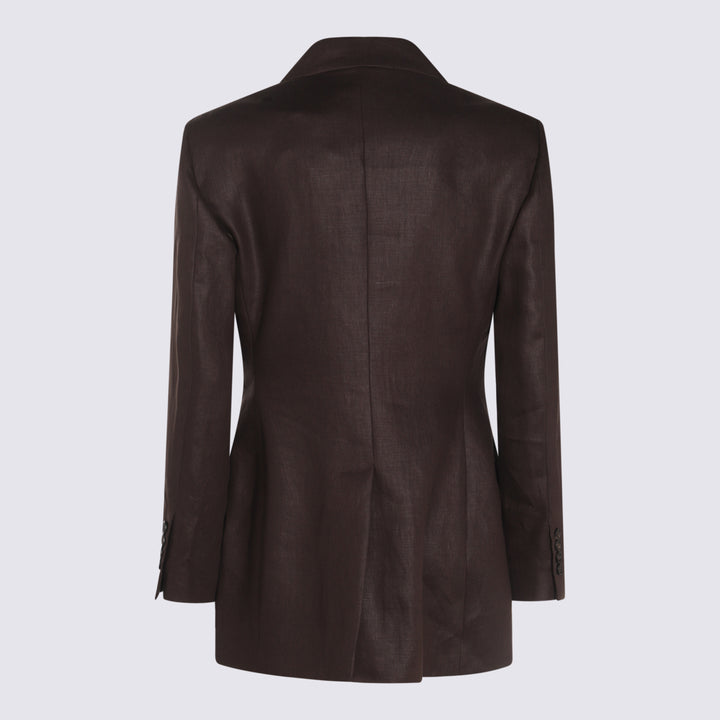 Brunello Cucinelli Jackets - DARK CHOCOLATE | 30a206f19e8d7707cce0d273fa079fb32e2a82e8
