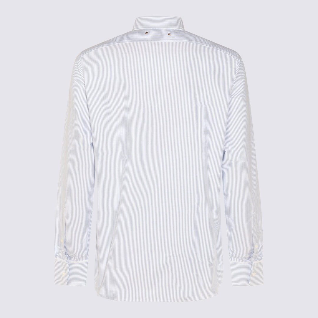 Golden Goose Shirts - WHITE/LIGHT BLUE | 3911a875f7103a8e17890a000074ff712802d86f