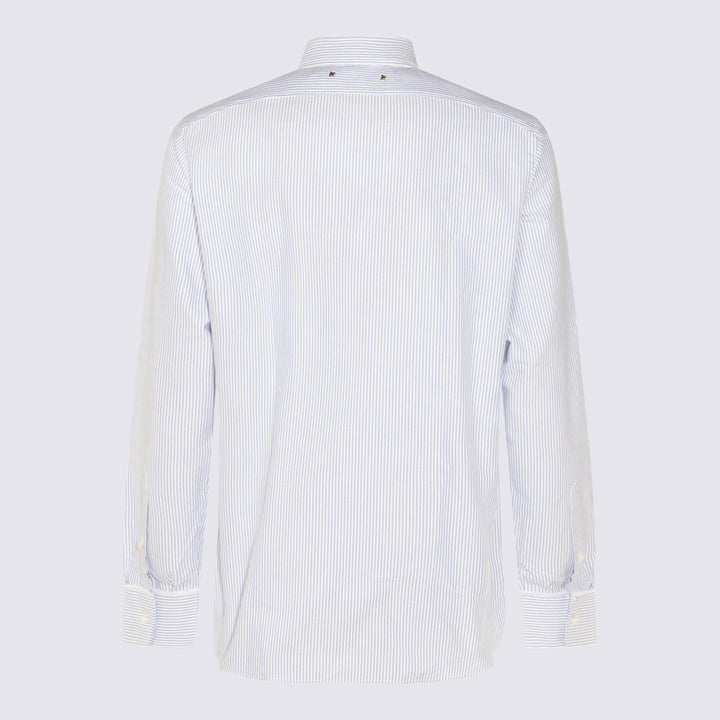 Golden Goose Shirts - WHITE/LIGHT BLUE | 3911a875f7103a8e17890a000074ff712802d86f
