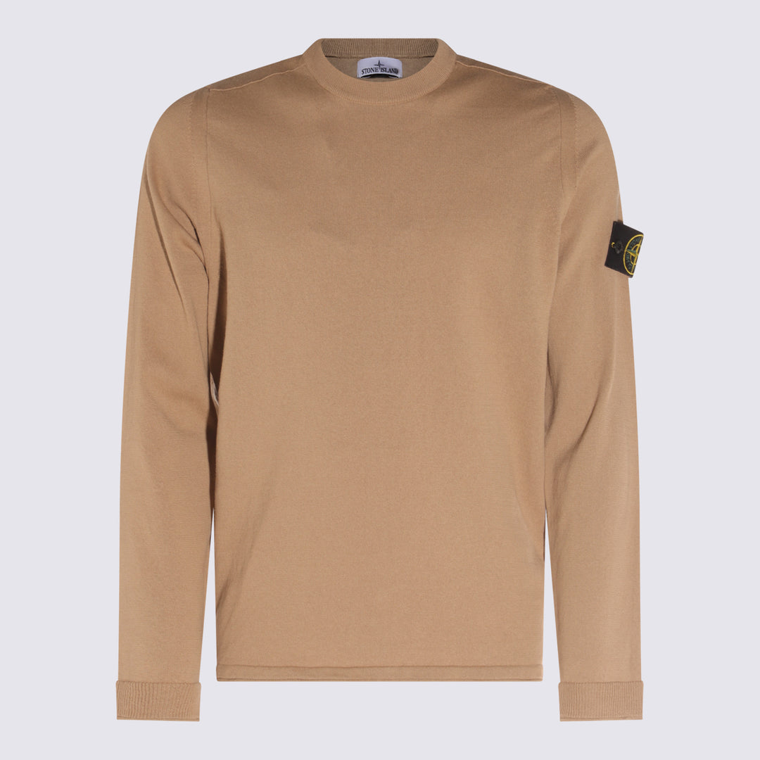 Stone Island Sweaters - BISCUIT | f307cd242157a4757c10109091ea85bf4e5eb53e
