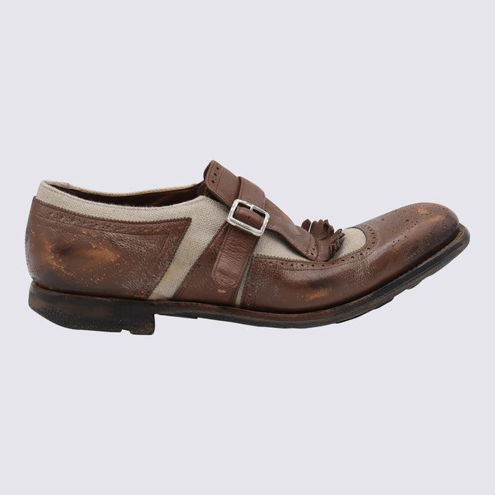 Church'S Flat shoes - WALNUT/ECRU | bc0396b4794f80e126c31977b58abe60aa9eeeee