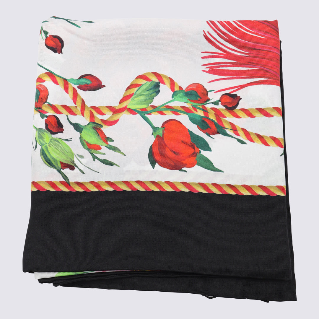 Dolce & Gabbana Scarfs - BIANCO/FIORI | d0e8028baf55f4764ace82be8c39787ce28e660e