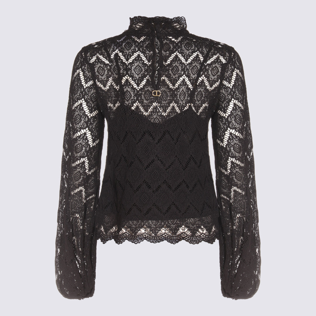 Twin-Set Top - Blacks and greys | 1ec2f4ea35dd0a1dfbf730ee4772ce2065862e4a