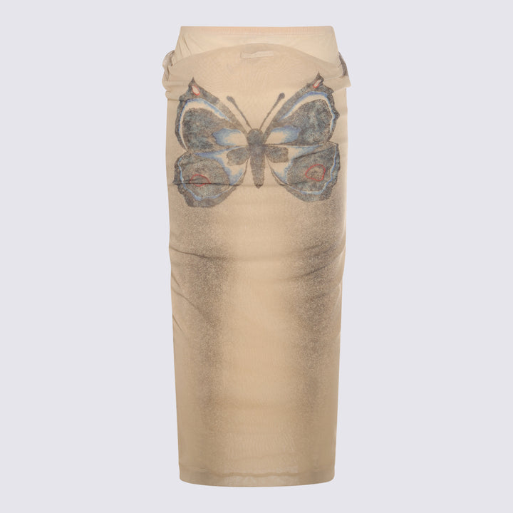 Jean Paul Gaultier Skirts - ECRU/BLACK/RED | dafe89d6dc2edf68b12ca9b0551623acf875dad6