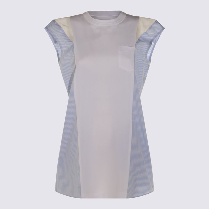 Sacai Dresses - WHITE/BLUE STRIPE | e6cced1a459937190102f5456dc07a57f1ae264a