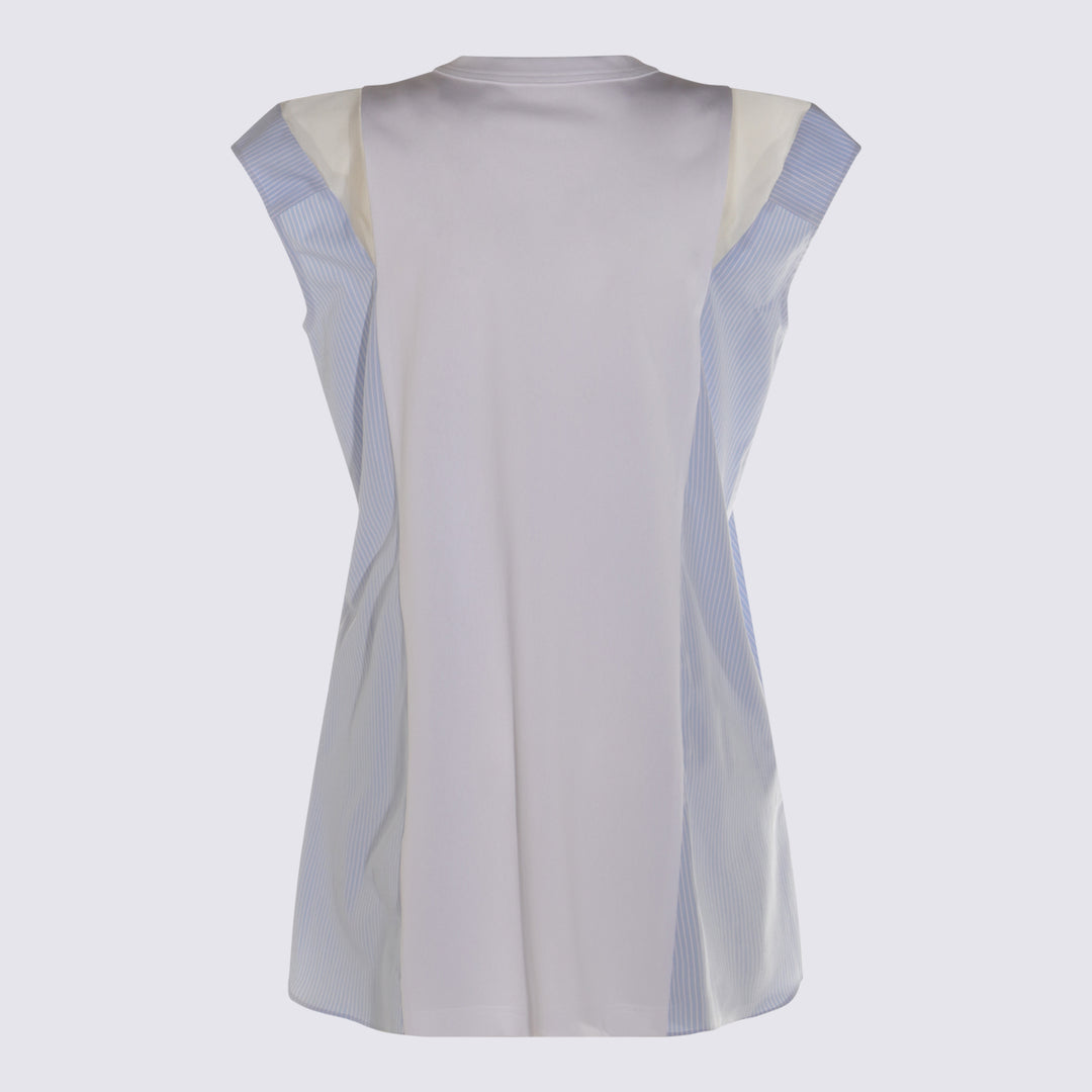 Sacai Dresses - WHITE/BLUE STRIPE | b3365d8a0d6f8c84ca18b707b08f9f14cce9b432