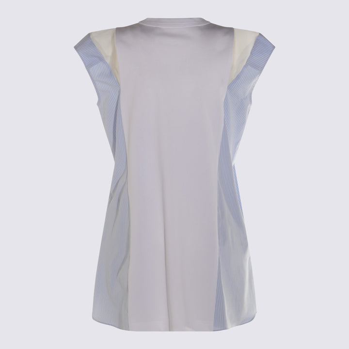 Sacai Dresses - WHITE/BLUE STRIPE | b3365d8a0d6f8c84ca18b707b08f9f14cce9b432