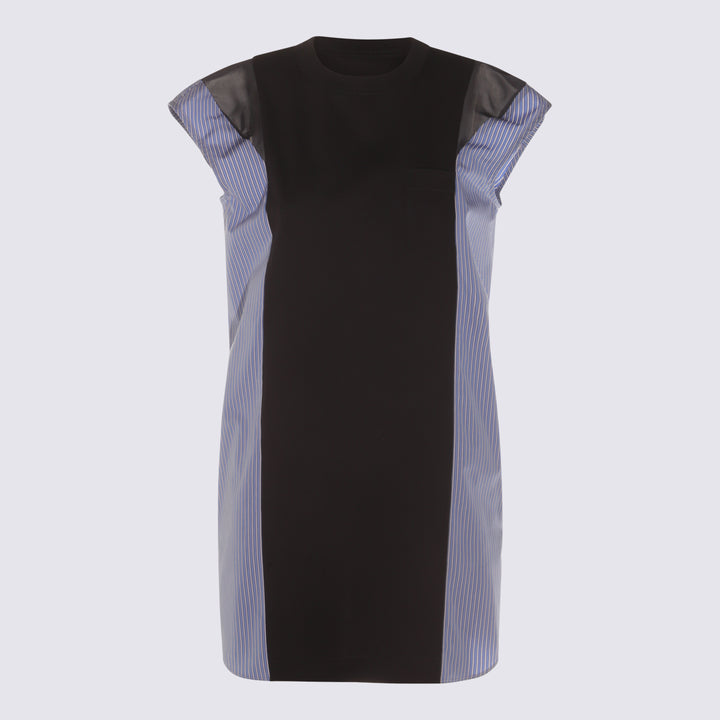 Sacai Dresses - NAVY/BLUE STRIPE | db60b5e9394b8dc4ec0c1b69fd0a285e152c0ee5