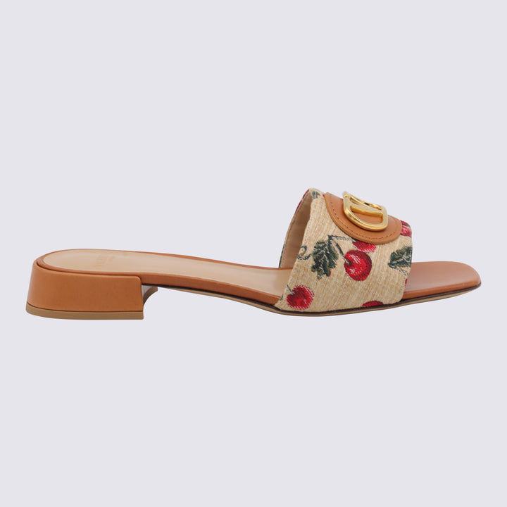 Valentino Garavani Flat shoes - NATURALE/ROSSO | 590400dea8a0fd26ab4cca4a2283b01735810e54