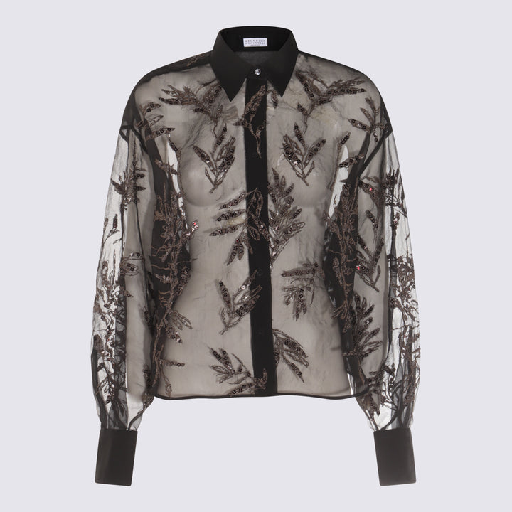 Brunello Cucinelli Shirts - Blacks and greys | 1a612d4cf55209eeced3742b07c9cef41ee3995d