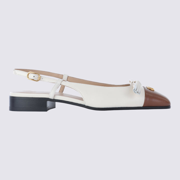 Valentino Garavani Flat shoes - BUTTER WHITE/TABACCO | 29c58d8d45ffc87fb6eb137749708f056b37c017