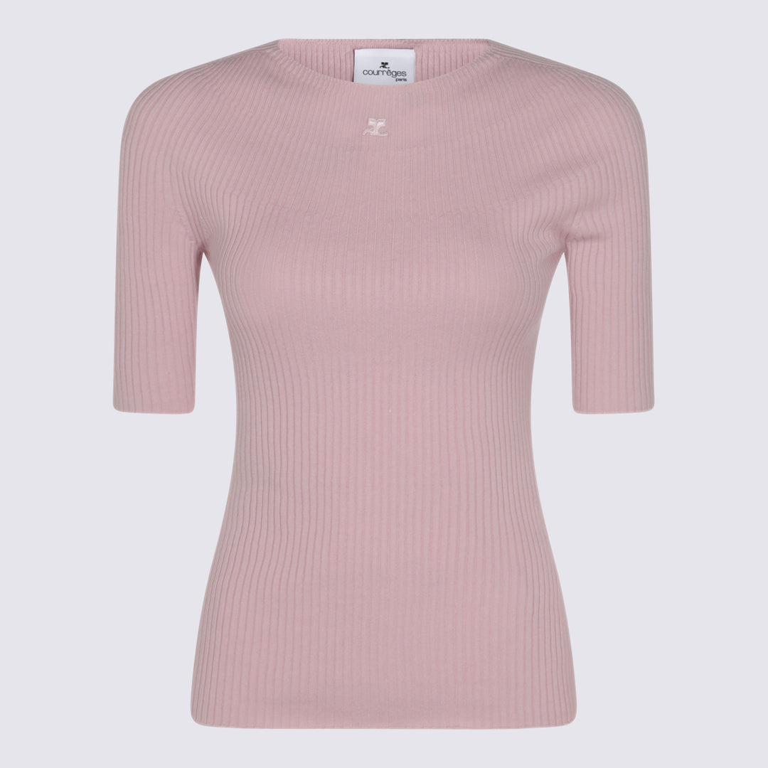 Courreges Sweaters - SALT PINK | 142ab49c347513c0ba98490e31a36ca1a0b42d33