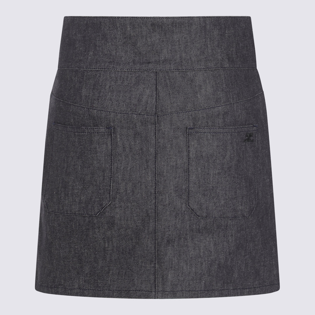 Courreges Skirts - DARK HEATHER GREY | c1a09bb7ad649153ab8a7f087592ef9e4bf4cee3