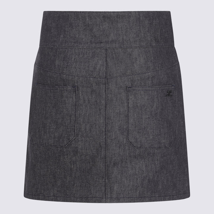 Courreges Skirts - DARK HEATHER GREY | c1a09bb7ad649153ab8a7f087592ef9e4bf4cee3