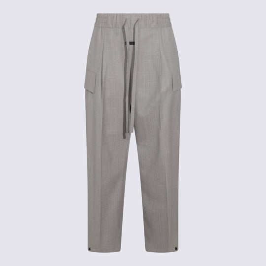 Trousers Melange Grey