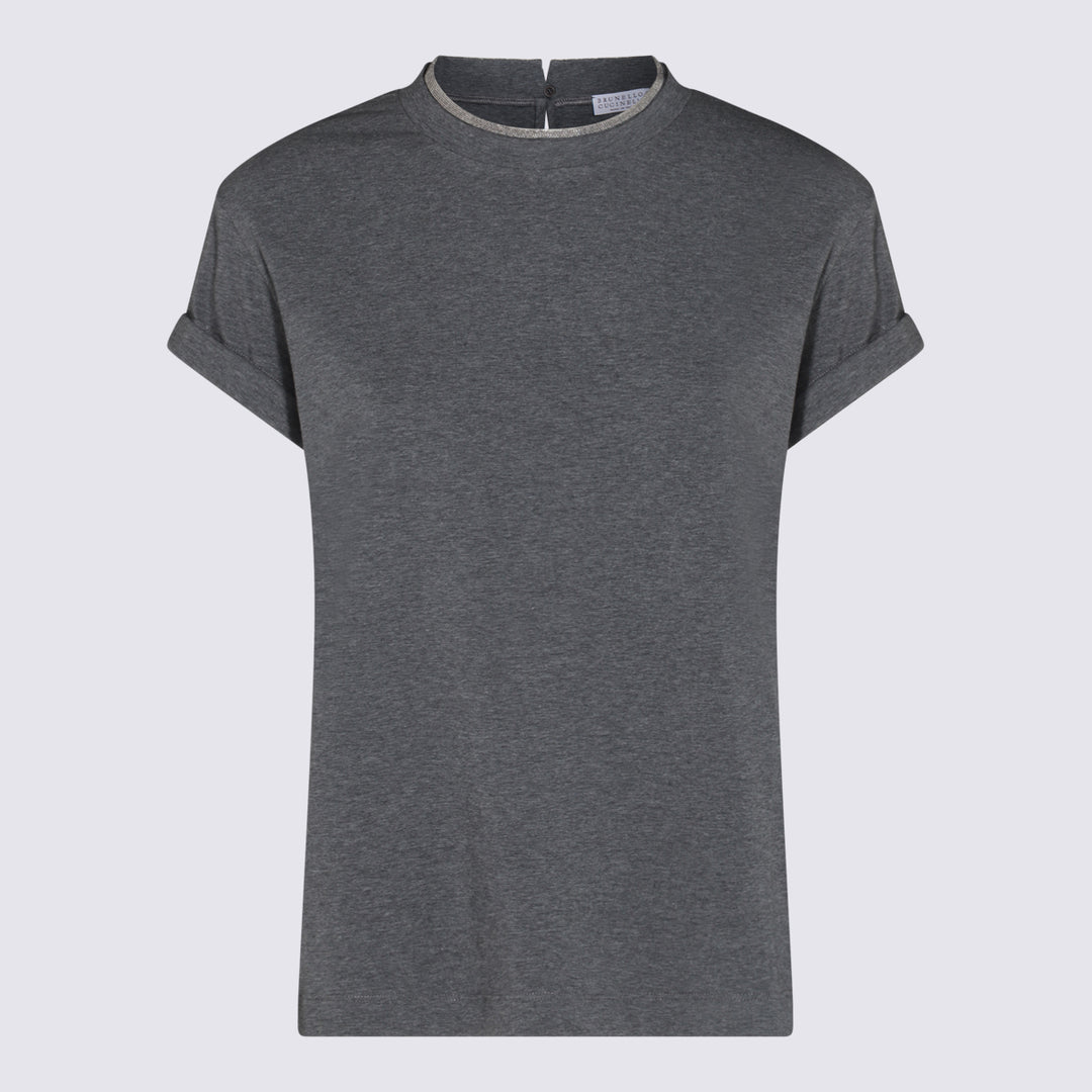 Brunello Cucinelli T-shirts and Polos - Blacks and greys | c1a37e98f0e0ef23ad95e6c260bd6e9ce6eadb4c
