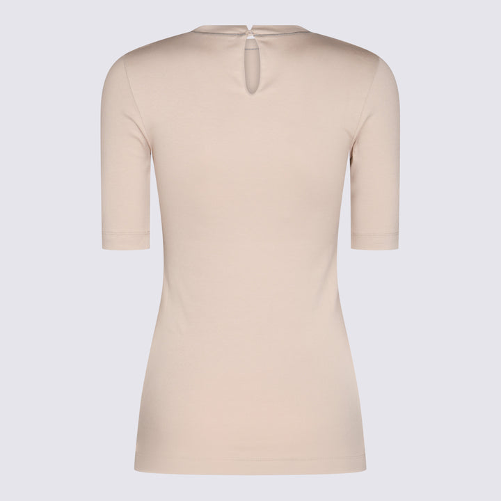 Brunello Cucinelli T-shirts and Polos - Light and natural | e9a74f44681f5da5012d56249ff53f8d6aaa03e6