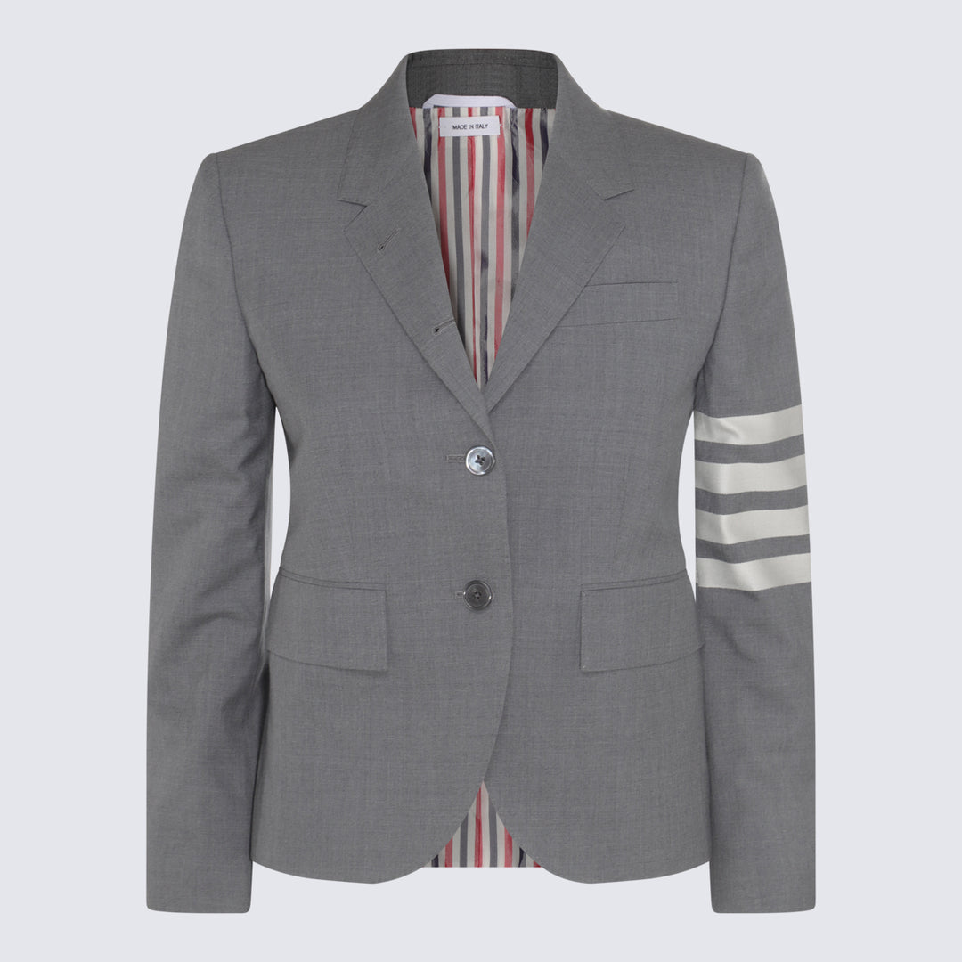 Thom Browne Jackets - MED GREY | f534b51b13bcd6171e08038c2ca05b6023a6a899