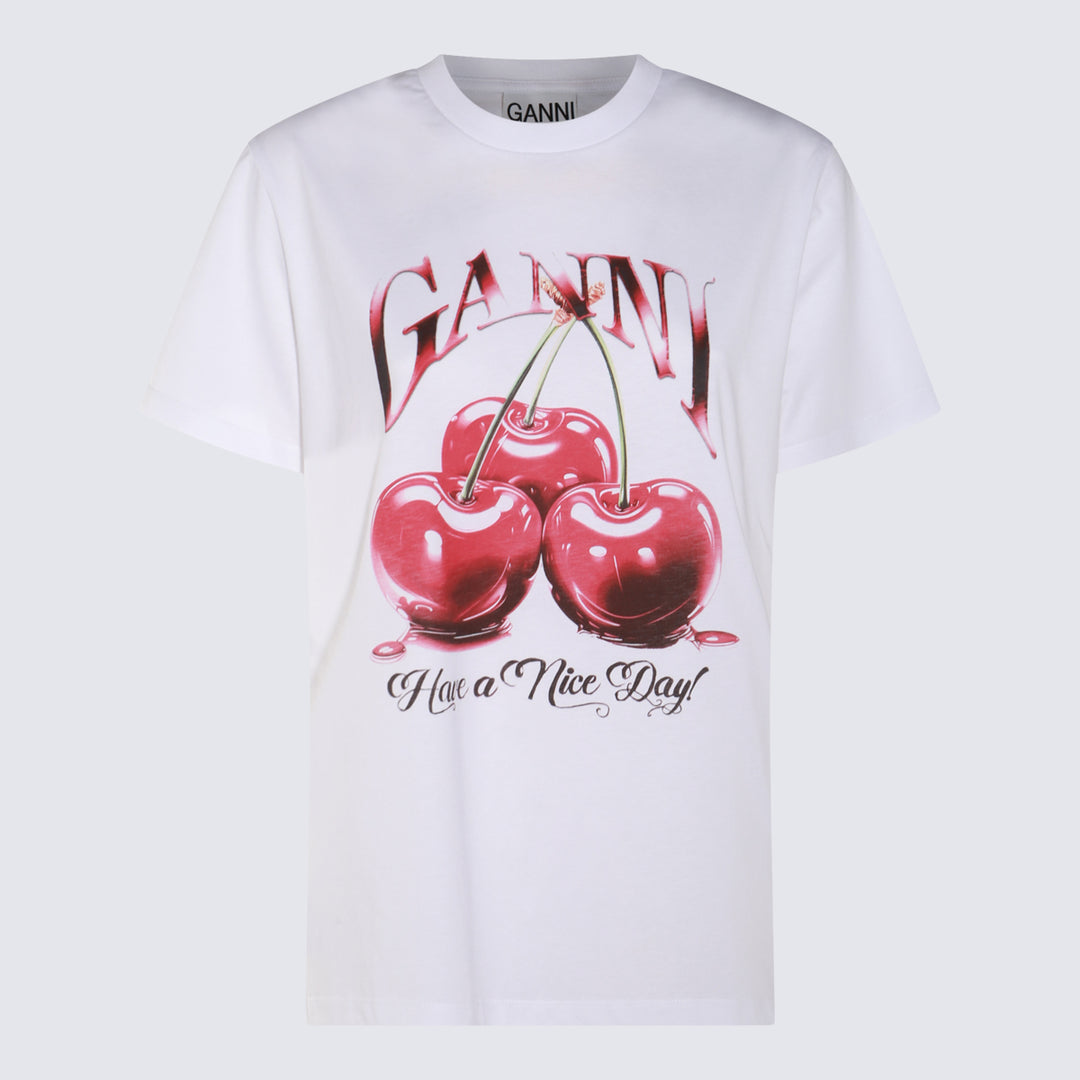 Ganni T-shirts and Polos - Light and natural | 521cff33cd5ee27da0d2d78d256d867b1145cf46