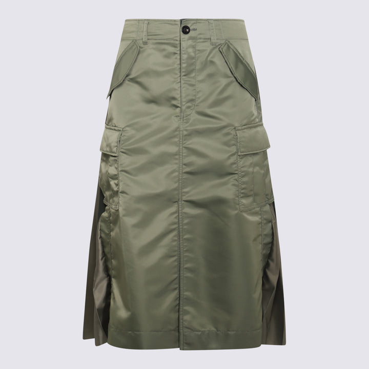Sacai Skirts - Khaki | 7ac0260483137be162be7ff3bd6994d82a3ec7e2