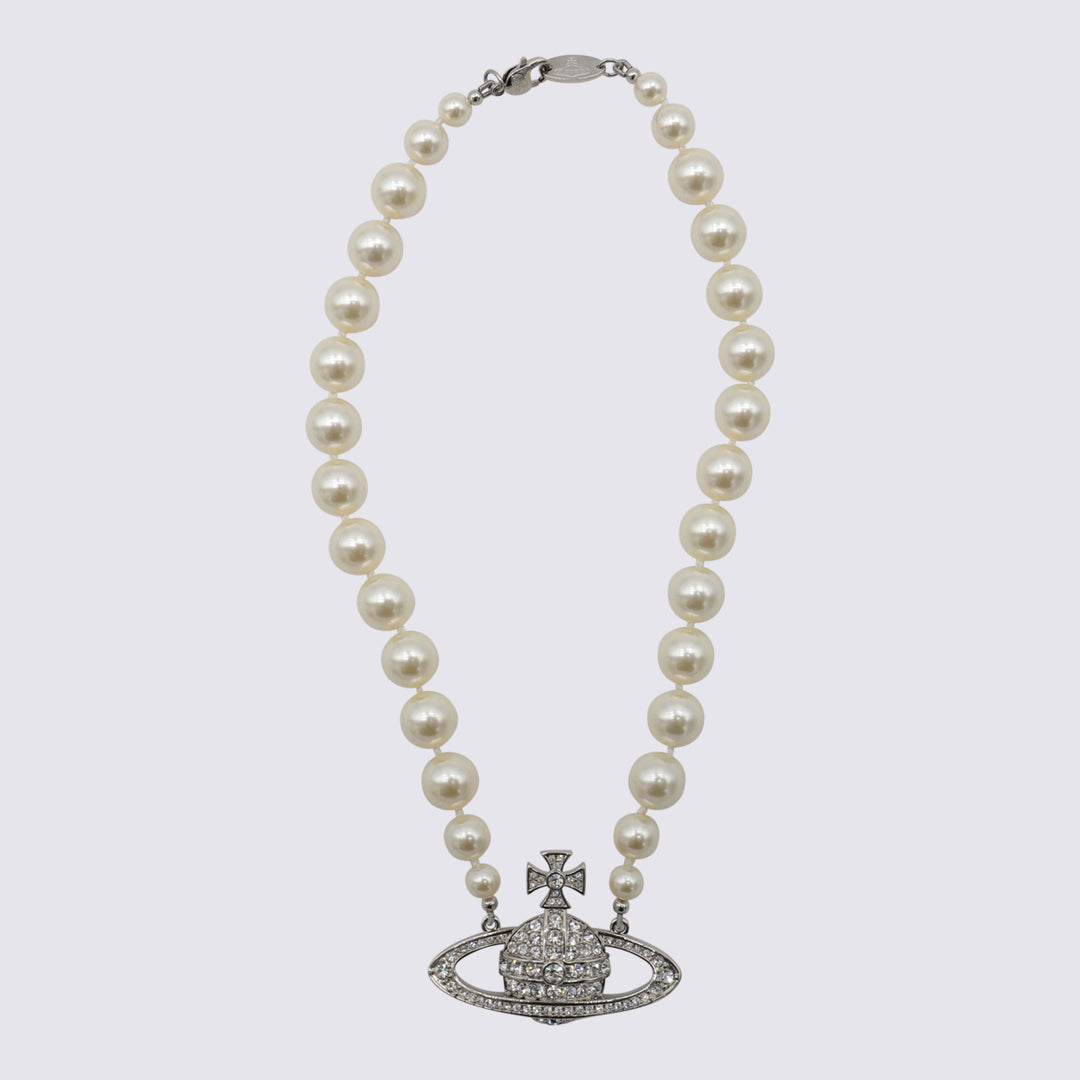 Vivienne Westwood Bijoux - PLATINUM/CREAM/CRYSTAL | 606e11bea7bcb0ffde7e75bf77086759818e98f3
