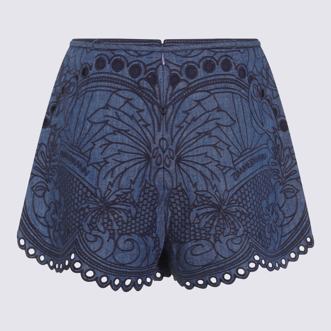 Zimmermann Shorts - RAILWAY BLUE | 1578cfc77f8cd7b08caf46ac0bd38bb72b27a108