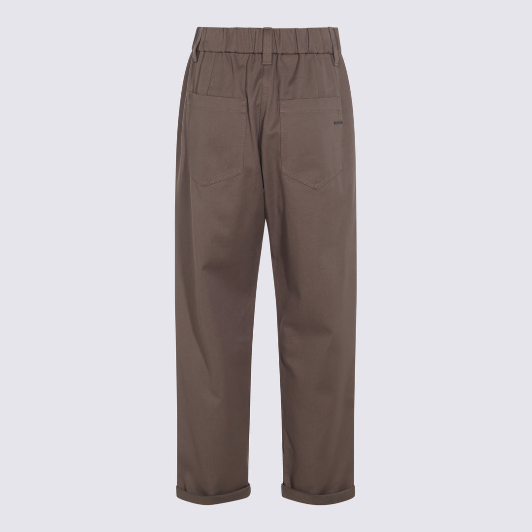 Brunello Cucinelli Trousers - Brown | 7de1e6cd1be9a0a90898651a4b0739b411b79266