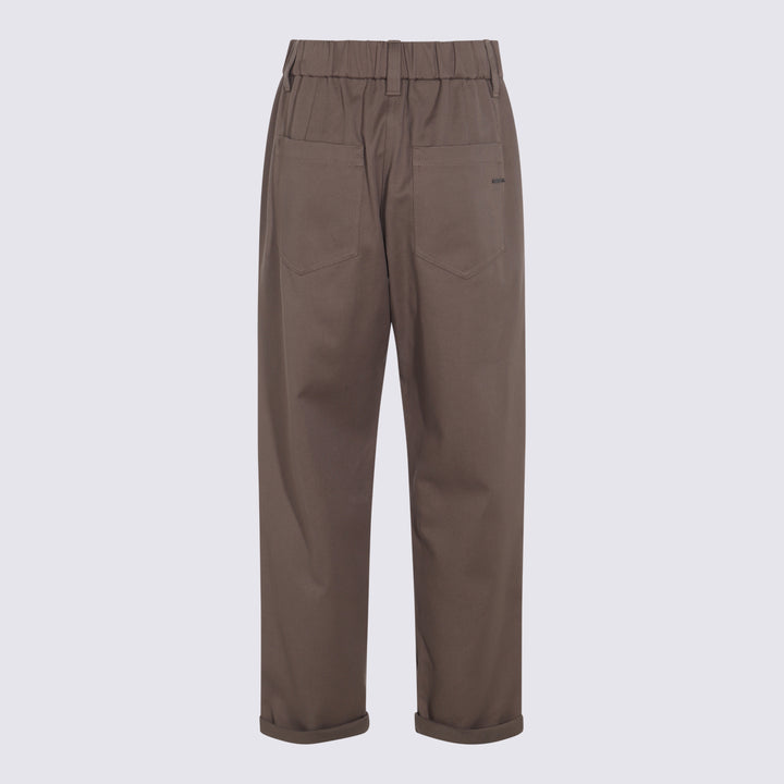 Brunello Cucinelli Trousers - Brown | 7de1e6cd1be9a0a90898651a4b0739b411b79266