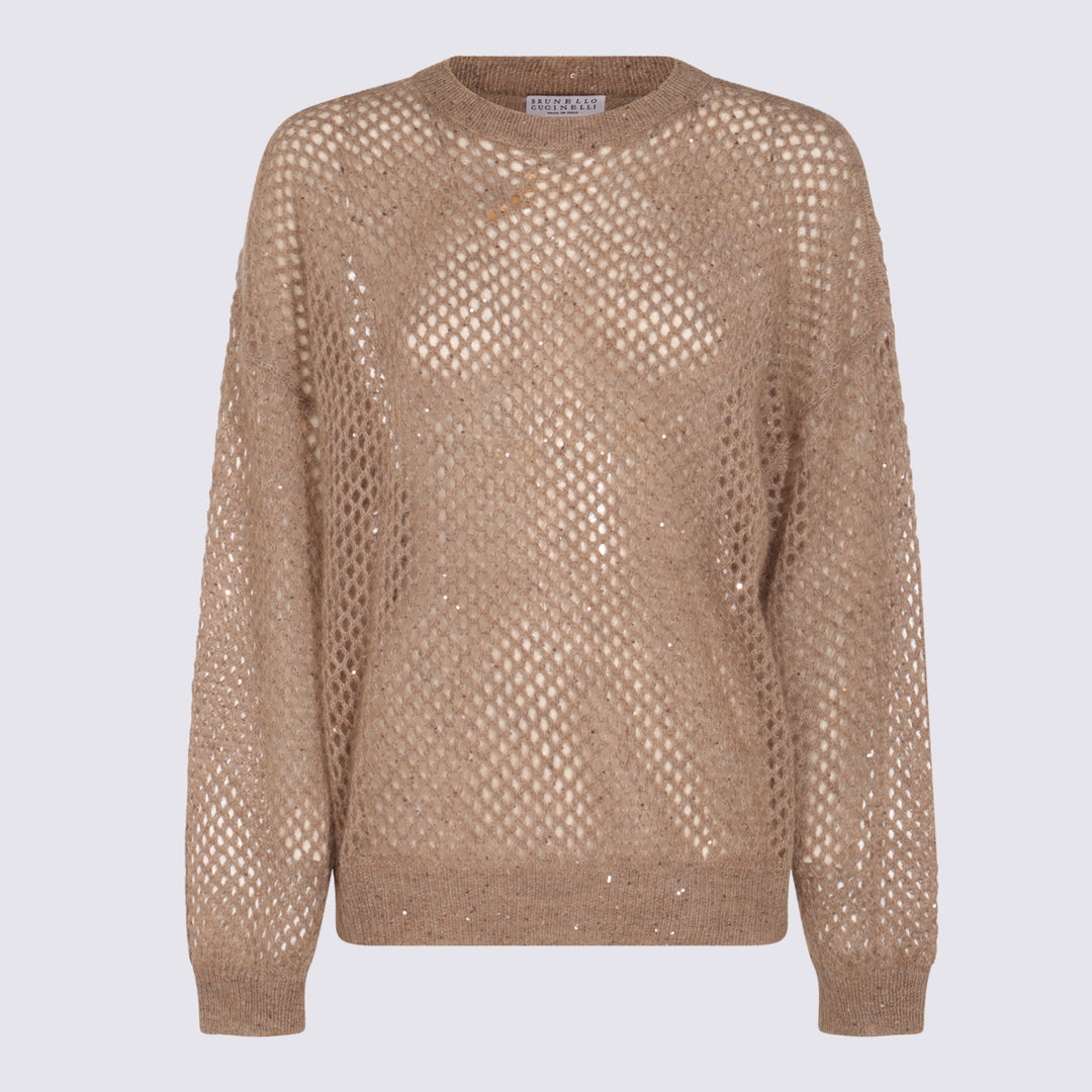 Brunello Cucinelli Sweaters - BROWN CALDO | f7f5696c9deeb0346a772f7faac3d9e418e61e78