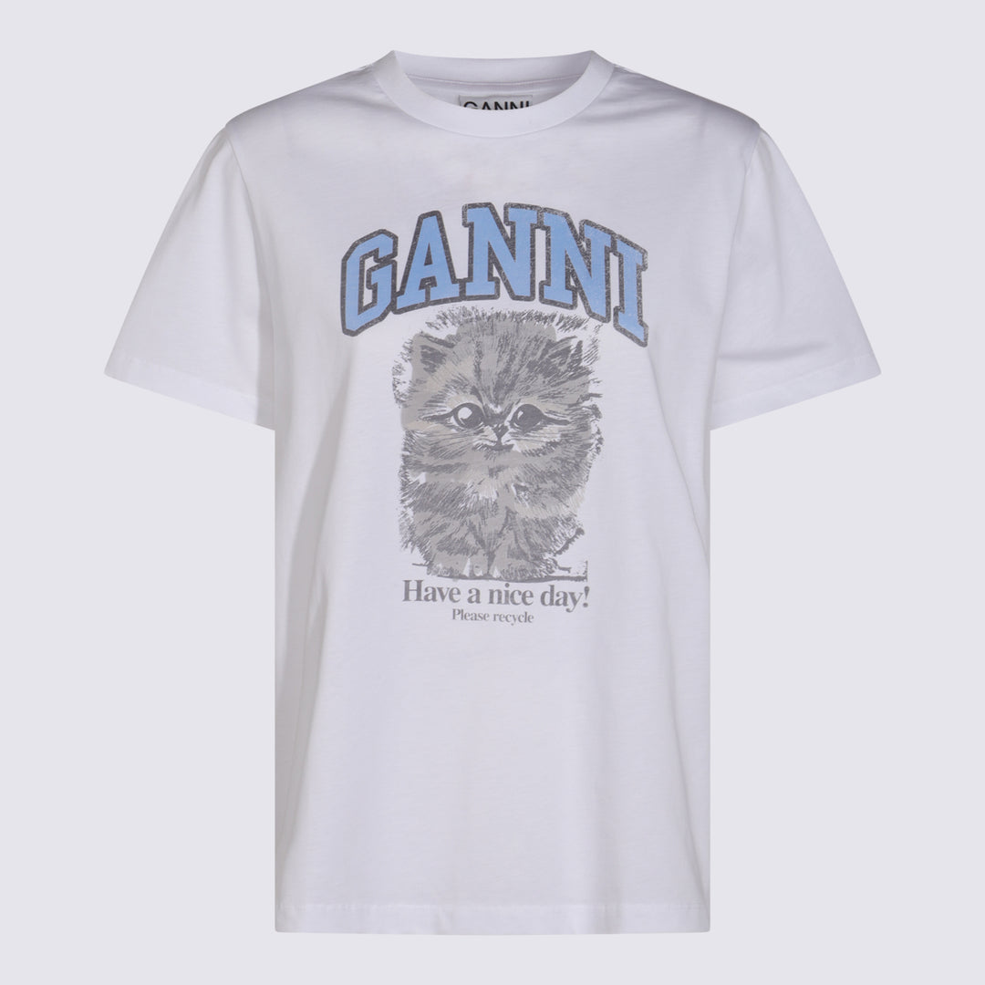 Ganni T-shirts and Polos - Light and natural | 50aeabed00d4c707b8843e5cff6c845e01a589e8