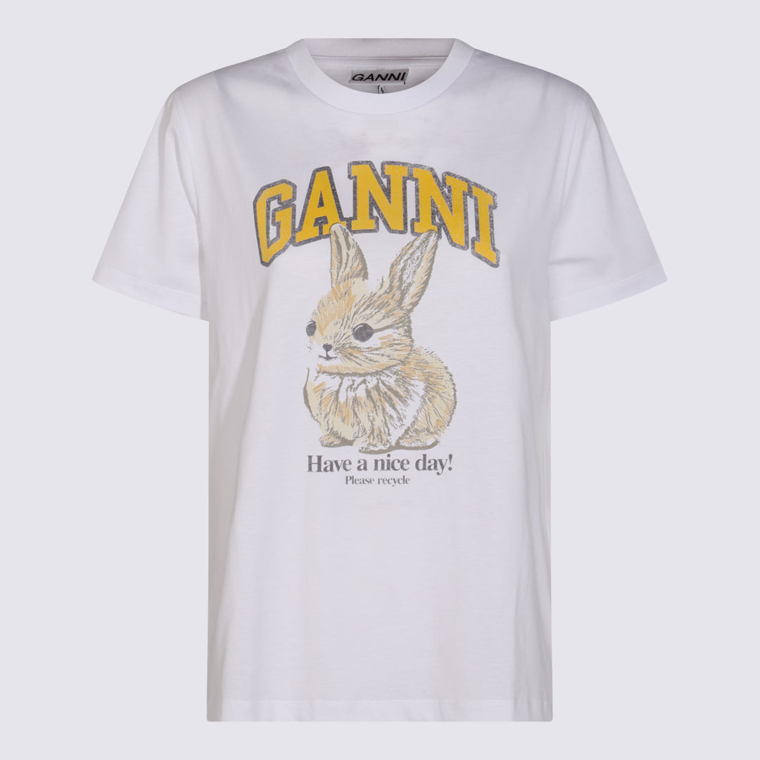 Ganni T-shirts and Polos - Light and natural | 70df76bc23ccfababd296a8b8571c9bb70a65dea