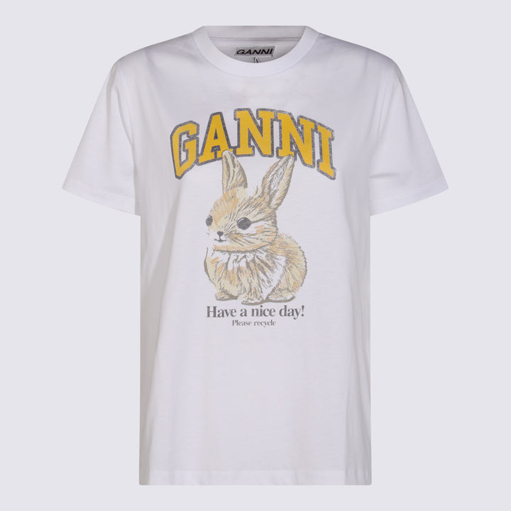 Ganni T-shirts and Polos - Light and natural | 70df76bc23ccfababd296a8b8571c9bb70a65dea