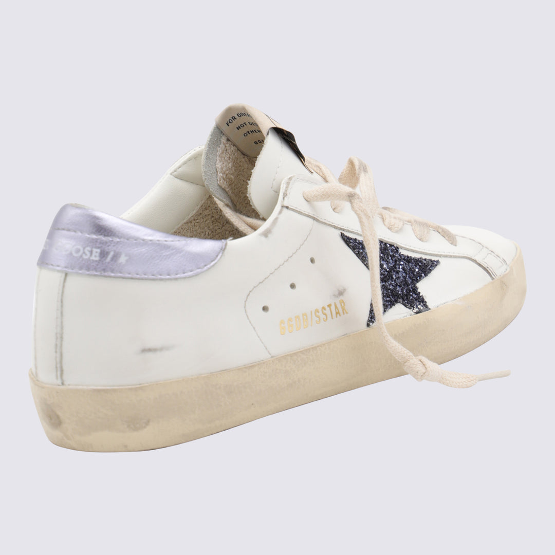 Golden Goose Sneakers - WHITE/BLACK/GLICINE | 556b64a53e6c4531cbe1a014a286c3970184f5c4