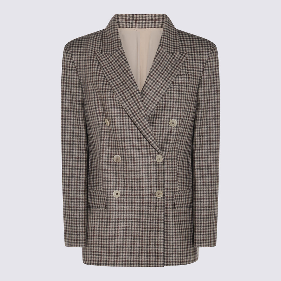 Brunello Cucinelli Jackets - BEIGE/MARRONE/BROWN | be620d906369282e139de8083357c34d4223e7ba