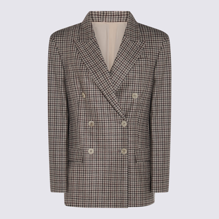 Brunello Cucinelli Jackets - BEIGE/MARRONE/BROWN | be620d906369282e139de8083357c34d4223e7ba