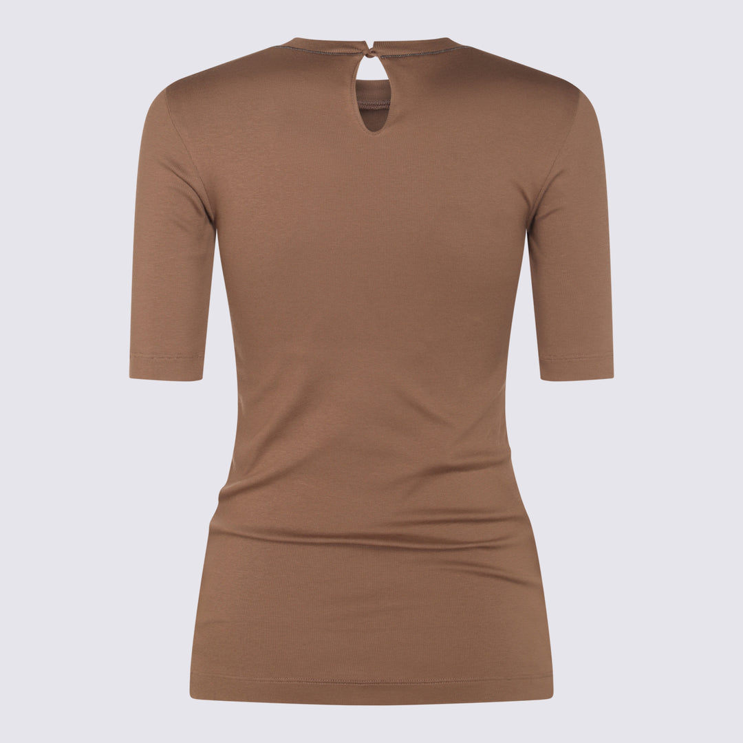 Brunello Cucinelli T-shirts and Polos - Brown | ee56d6ffce4d765bc418a0df3a6e1678fdf01cbf