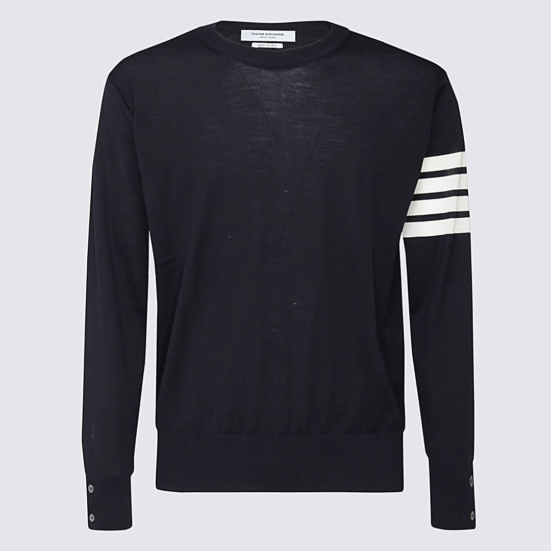 Thom Browne Sweaters - Blue and green | 04fb1f79734f41bb012b23e929a2c82d4aefdcc9