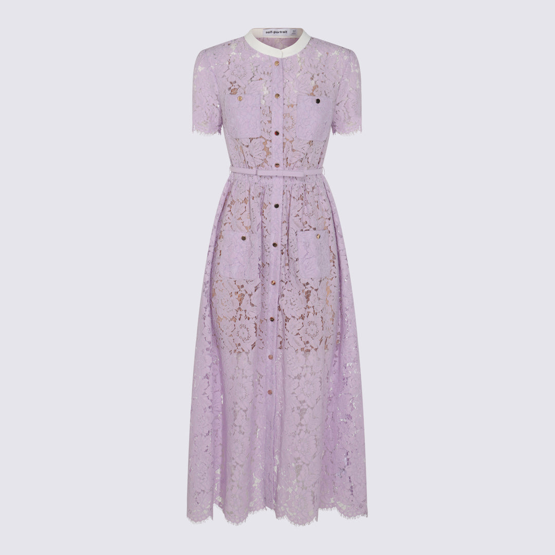 Self-Portrait Dresses - Blue and green | 26f0f721b450a72f70ac77cd055d5ca3413844d2